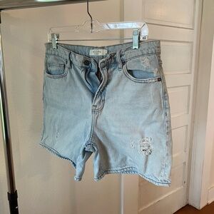Women's Light Blue Denim Shorts